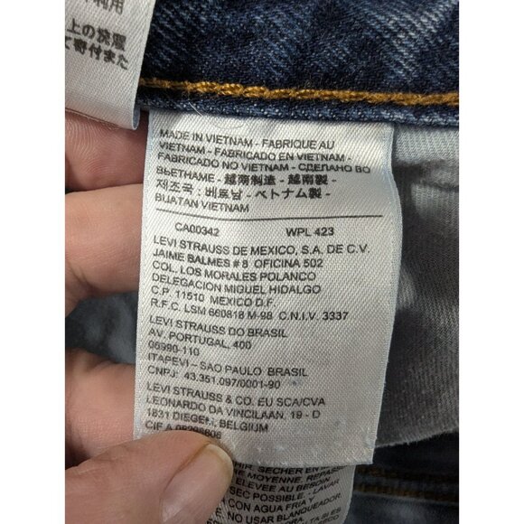 Levis 550 Jeans Mens Size 36x32 Blue Classic Straight Comfort 100% Cotton Y2K - Picture 11 of 13